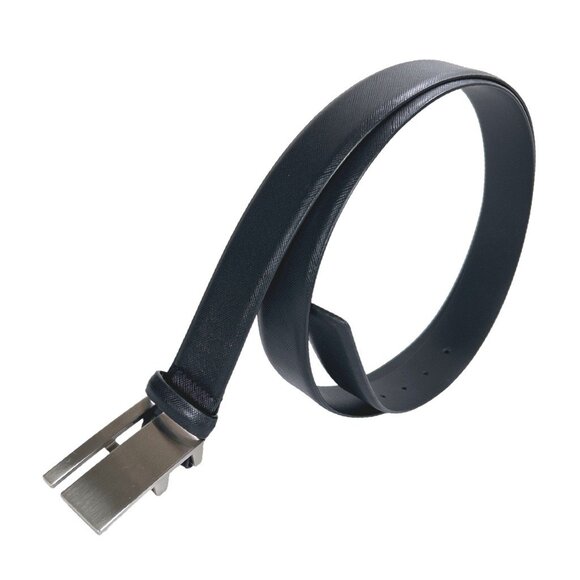 Leather Belt Men's Metal Pin Buckle - Picture 3 of 10